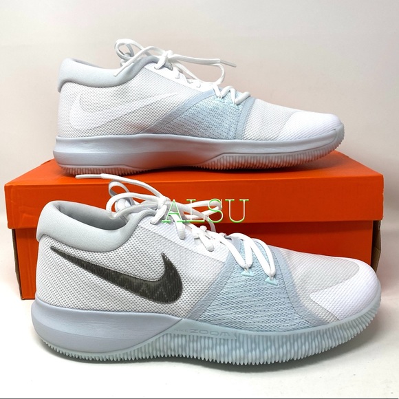 Nike Zoom Assersion White Glacier Blue Men Sneaker - Picture 2 of 10